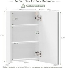 Single Door Bathroom Mirror