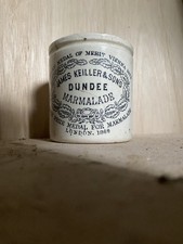 Vintage James Keiller & Son Dundee Marmalade glazed pot toothbrush holder 