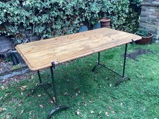 Vintage Campaign Trestle Table 1939. Good Condition. Buyer Collect