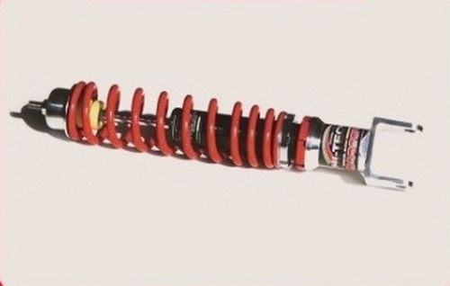 Rear shock absorber - carbon, red