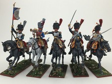 Unassembled French Guard horse grenadiers, White Metal 60 mm 1/30 Figure kit
