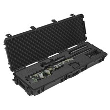 Uimoso Hard Rifle Case IP67 Waterproof, Removable XPE Foam for Secure Storage