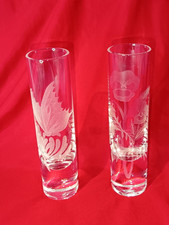 A Pair Of Stuart Glass Bud