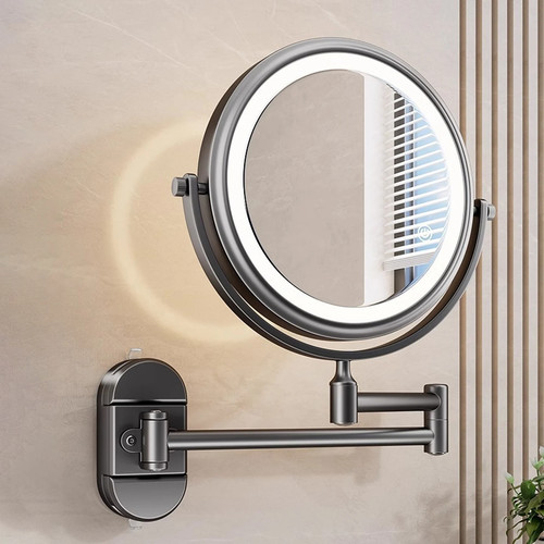 Wall mounted makeup mirror - mounted,
