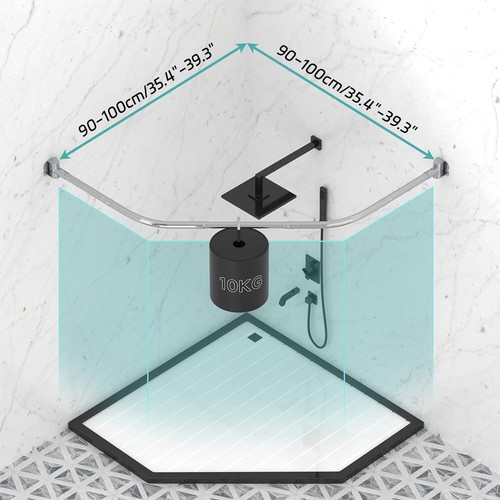 Shower rail corner curved - rail,