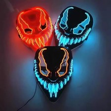 Marvel Venom Mask with LED Lens Full Face Glow Halloween Cosplay Costume