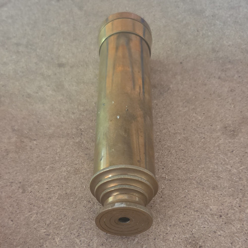Brass refractor telescope tube - brass,