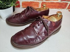 VINTAGE DR MARTENS DERBY SHOES UK 7.5 OXBLOOD LEATHER BURGUNDY MENS SMART FORMAL