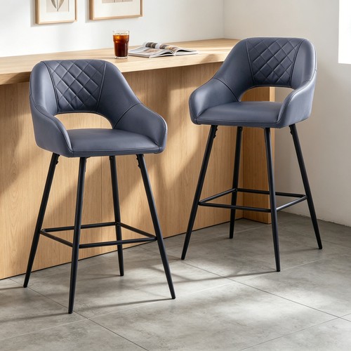 Set bar stools velvet pu - of,