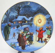 LOVELY WEDGWOOD BONE CHINA RUPERT BEAR SERIES 2 PLATE EXPRESS NEWSPAPERS 1987 8"