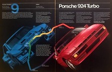 1981 Porsche 924 Turbo Coupe photo "Best Engineering" 2-page vintage print ad