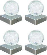 2PK Solar Crackle Ball WHITE