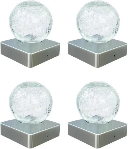 2pk solar crackle ball - ball, white