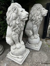 Pair of  large Proud Lion