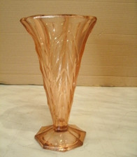Vintage Art Deco Coral / Pink
