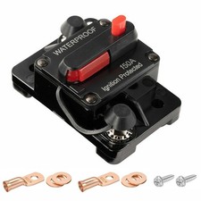Waterproof Car Circuit Breaker Fuse Reset 30-300 Amp 12V-48V DC Car Boat Auto