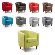 Fabric Tub Chair Colour Range Wooden Legs Armchair Living Room Modern Office