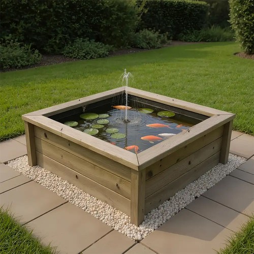 The garden timber - garden,