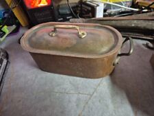 Vintage Copper and Brass Fish Kettle