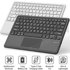 Touchpad Bluetooth Wireless Keyboard For Laptop Tablet ipad Android iOS Windows