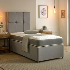 Starlight Beds 7.25'' Zig Zag Memory Foam Sprung Mattress Grey for All Sizes