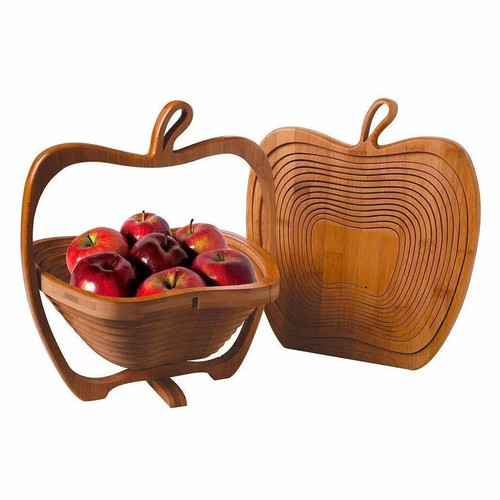 Collapsible wooden apple - wooden,