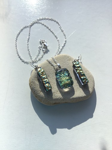 Handmade dichroic fused glass - dichroic,
