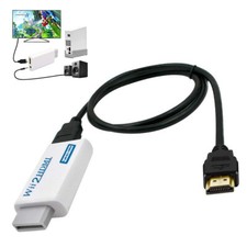 Wii TO HDMI Converter Wii2HDMI with 3.5mm Audio Video Output + 1m HDMI Cable