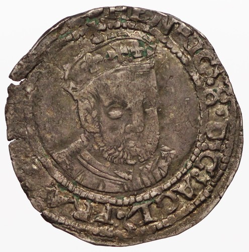 Henry viii hammered silver
