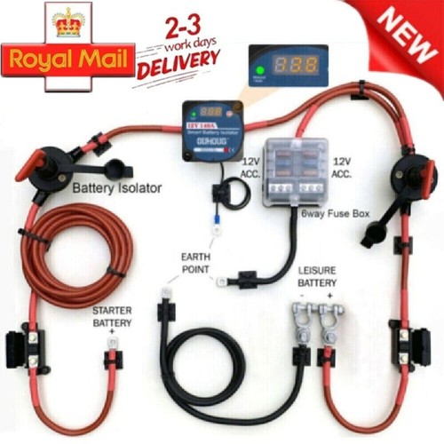 Split charge relay kit - 3m-7m,
