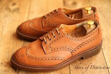 Tricker's Trickers Tan Brown Leather Derby Brogue Lace Up Shoes UK 10.5 US 11.5