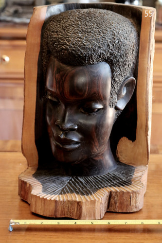 Large african sculpture - of, a