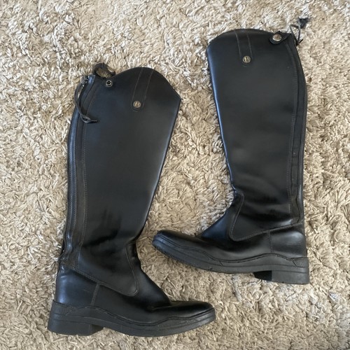 Brogini black long - brogini, leather