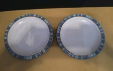  2 Denby Azure Coast Tea / Side Plates 18.5 cm 