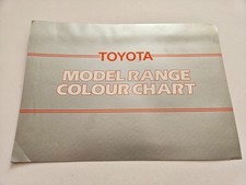 TOYOTA CELICA COROLLA CAMRY CARINA COLOUR AND TRIM GUIDE SALES BROCHURE 1984
