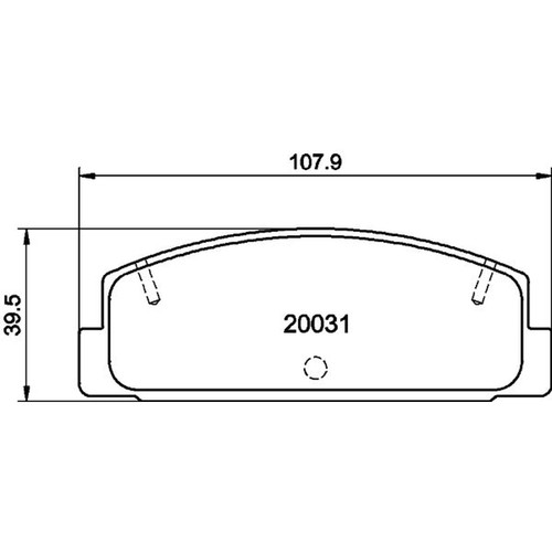 Mintex rear brake pad set - pad, fits