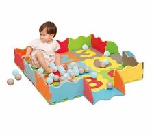 M.Y Interlocking Foam Baby Play Mats with 40 Ball Pit Balls Puzzle Mats