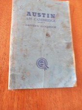 AUSTIN CAMBRIDGE A55 MARK11  OWNERS HANDBOOK GENUINE FACTORY PUBLICATION.