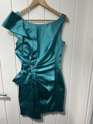 Karen millen turquoise satin - millen,