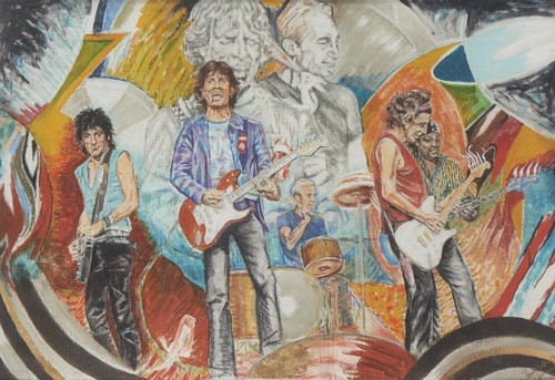 Rolling stones stage - rolling,
