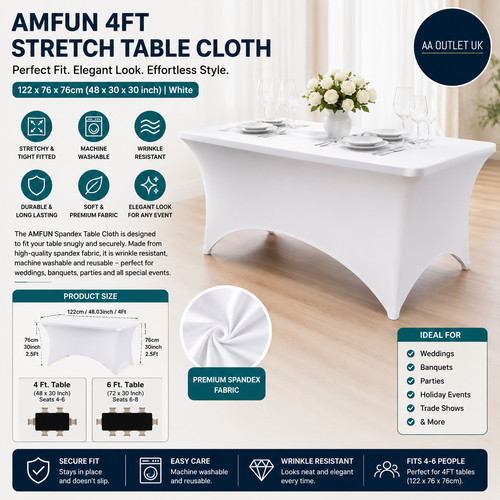Amfun 4ft kitchen spandex - 4ft,