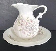 Matchmaker Rosgill Staffordshire Fine Bone China Floral Jug & Bowl Set 