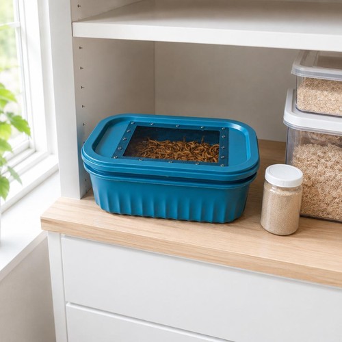 Mealworm breeder box layer - mealworm,