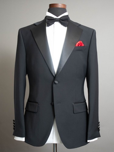 Moss bros black single - black,
