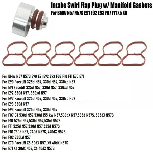 Intake manifold swirl flap - manifold,