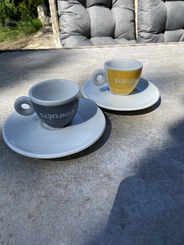 Illy espresso cups and saucers - illy,