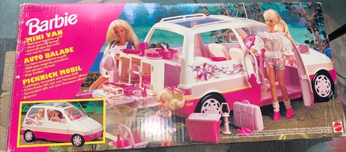 Mattel barbie 1995 mini van - mattel,
