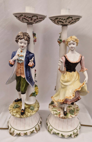 Pair large antique - of,