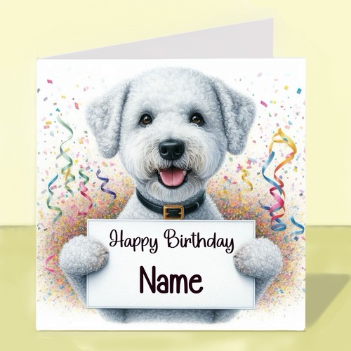 Personalised bedlington - personalised,