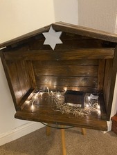 Large Handmade Nativity Stable